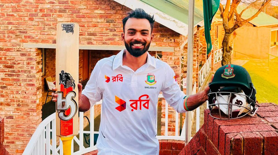 বাংলাদেশের বিশ্বজয়ের মাঠে হৃদয়ের ট্রিপল সেঞ্চুরি